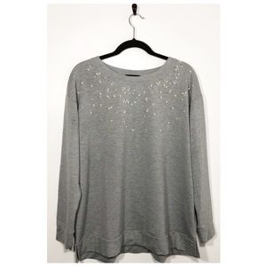 Lane Bryant Pearl Embellished Top